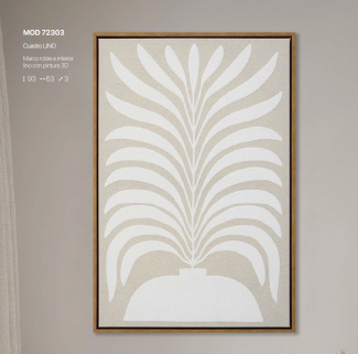 Cuadro de Sal&oacute;n Hispanohogar 72303 | Arte Decorativo Moderno
