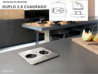 ENCHUFE DUPLO 2.0 - CUCINEOGGI | EN STOCK