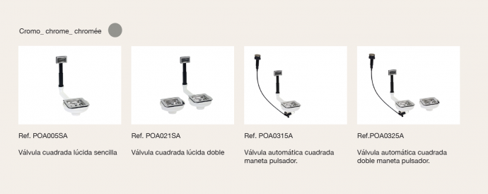 VALVULA AUTOMÁTICA PARA DESAGÜE DE FREGADEROS POALGI