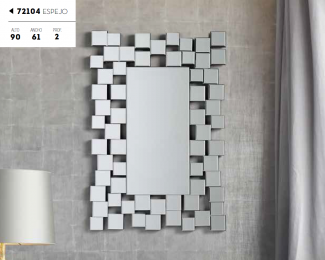  Espejo de Pared Hispanohogar 72104 | Dise&ntilde;o Decorativo Moderno