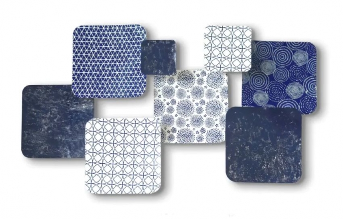 DECORACIÓN ABSTRACTA  DE PARED HISPANOHOGAR 72257 NOVEDAD