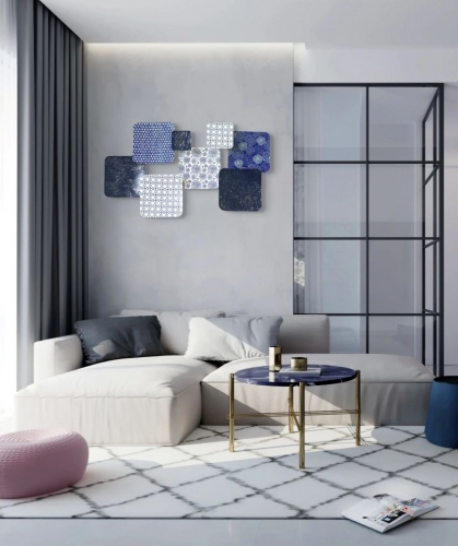 DECORACIÓN ABSTRACTA  DE PARED HISPANOHOGAR 72257 NOVEDAD