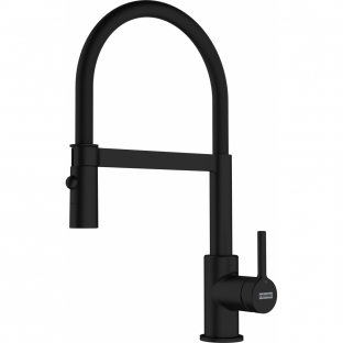 FRANKE GRIFO DE COCINA  Lina Semi pro dual jet Negro M.    NOVEDAD  