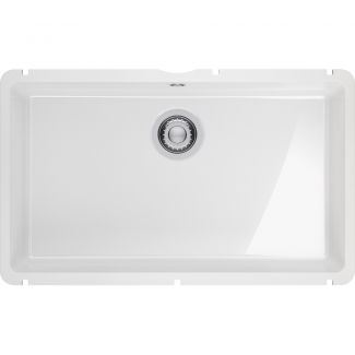 Franke Kubus KXK 110-71 | Fregadero Fraceram Blanco Brillo Bajo Encimera