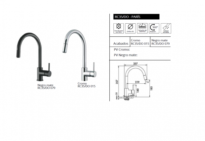 luisina grifos de cocina