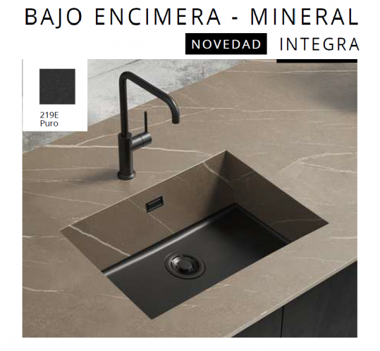 FREGADERO M I N E R A L I N T E G R A – BAJO ENCIMERA DE LUISINA EV150 219E NOVEDAD