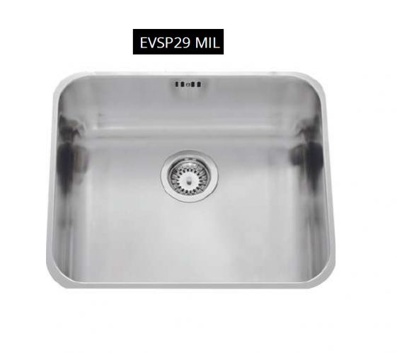 FREGADERO DE ACERO INOXIDABLE MODELO B A S I C  EVSP29 MIL MIL LUISINA