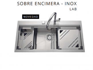 FREGADERO LAB INOX  &ndash; SOBRE ENCIMERA DE LUISINA  EV36 IL  NOVEDAD