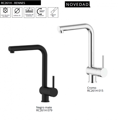 LUISINA GRIFO COCINA DE  MODELO RC261H - RENNES NOVEDAD