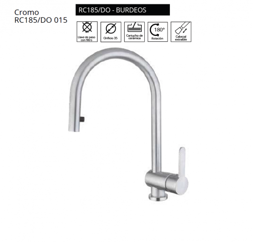 GRIFO DE  COCINA RC185/DO – BURDEOS  LUISINA  NOVEDAD