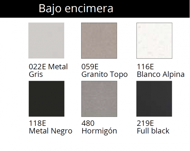 FREGADERO DE GRANITO QUADRILLE EV982M - RB 470 X 500 MM LUISINA LUISIGRANIT 