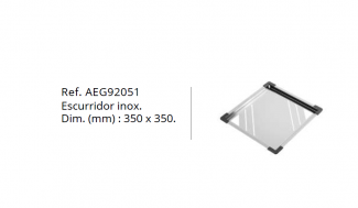 ESCURRIDOR INOX  LUISINA AEG92051 NOVEDAD 