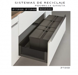 CUBO DE BASURA MODELO ZP 7120 020 - ZP 7129 020 LUISINA NOVEDAD