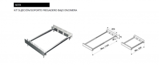 KIT SUJECIÓN/SOPORTE FREGADERO BAJO ENCIMERA LUISINA
