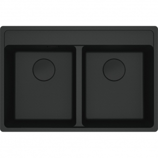 FREGADERO MODELO MARIS BLACK COLLECTION MRG 620-35-35 TL 114.0661.674 FRANKE