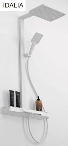 COLUMNA DE BAÑO – DUCHA CON REPISA EN CRISTAL TEMPLADO DUPLACH