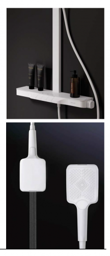 COLUMNA DE BAÑO – DUCHA CON REPISA EN CRISTAL TEMPLADO DUPLACH