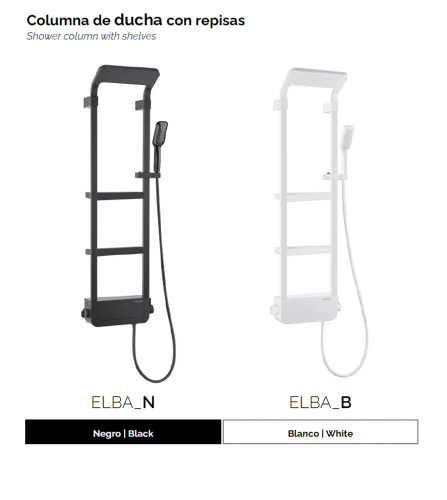 COLUMNA MODELO NILO DE BAÑO – DUCHA CON REPISA DUPLACH