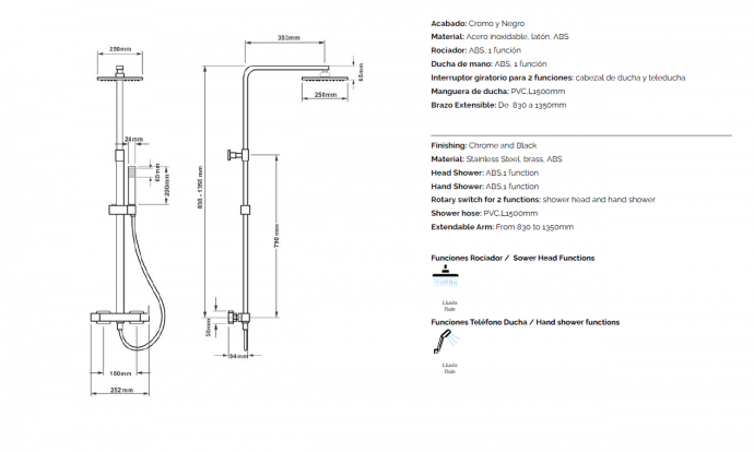 Columna de Baño Modelo Loira – Ducha Duplach

comprar columna de ducha monomando premium

columna de baño Duplach diseño moderno

columna de ducha elegante y duradera

columna de baño alta calidad para ducha segura