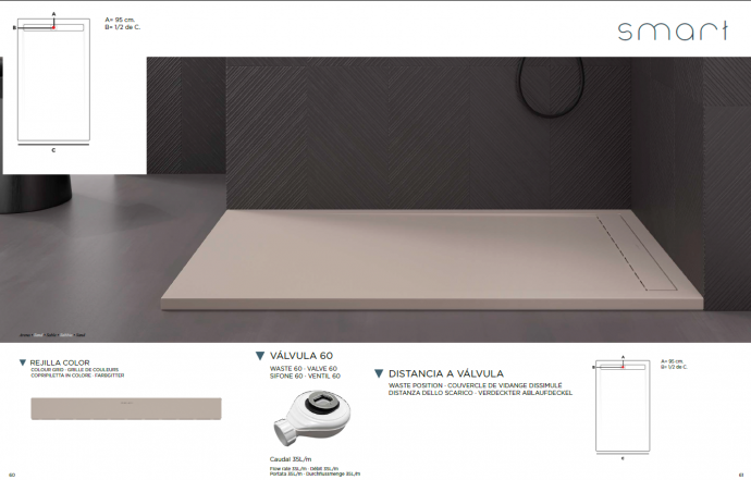 DUPLACH PLATO DE DUCHA SMART NOVEDAD