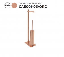 MEDIMEX  ESCOBILLERO CON PORTA-ROLLO  ORO SERIE PRACTIC EN STOCK     