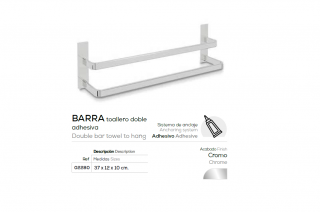 toallero de pegar mueble de baño beltran