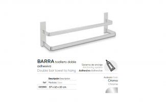 BELTRAN TOALLERO DOBLE ADHESIVO 02280 EN STOCK