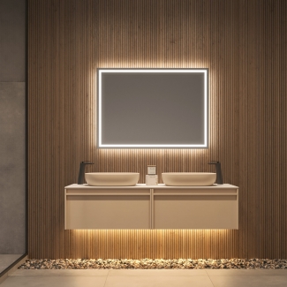 ESPEJO DE BAÑO CON LUZ LED FRANCIA LEDIMEX EN STOCK