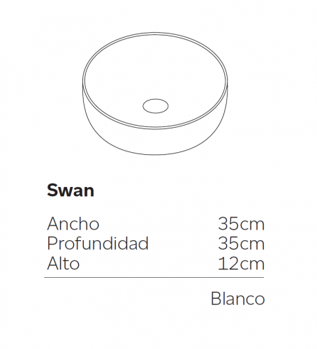 Lavabo sobre encimera modelo Swan Resiblock

Lavabo Solid Surface compacto para baño

Lavabo moderno y elegante para baño pequeño

Lavabo Resiblock con diseño minimalista

Lavabo Swan fácil de limpiar y duradero