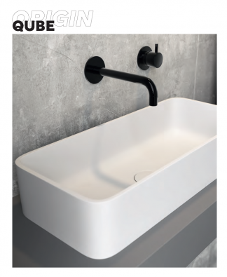 LAVABO SOLID SURFACE SOBRE ENCIMERA QUBE BOLD RESIBLOCK