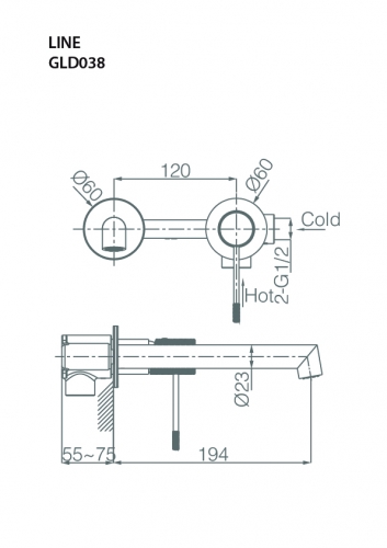 grifo de lavabo monomando empotrado negro mate

grifo empotrado Serie Line IMEX para baño

grifo moderno negro mate de pared

grifería empotrada elegante para lavabo

grifo duradero de latón negro

grifo monomando sin caja de registro
