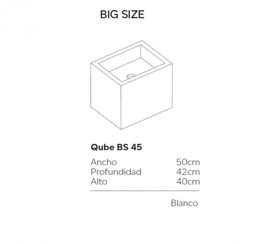 Lavabo sobre encimera Qube BS 45 – Resiblock
Lavabo sobre encimera modelo Qube BS 45 en Resiblock 

Lavabo Qube BS 45 sobre encimera | Material Resiblock 


lavabo sobre encimera

lavabo de diseño

lavabo moderno

lavabo Solid Surface

lavabo premium



lavabo elegante para baño

lavabo minimalista de encimera

lavabo resistente Solid Surface

lavabo 50x42 cm sobre encimera

lavabo para baño contemporáneo

