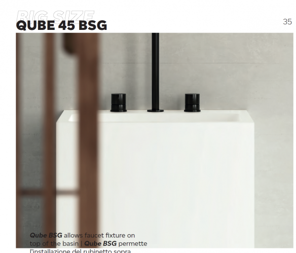 Lavabo Qube BSG 45 sobre encimera con orificio para grifo – Resiblock

Qube BSG 45 – Lavabo sobre encimera en Resiblock (Novedad)

Lavabo moderno Qube BSG 45 sobre encimera, con orificio para grifo – Resiblock