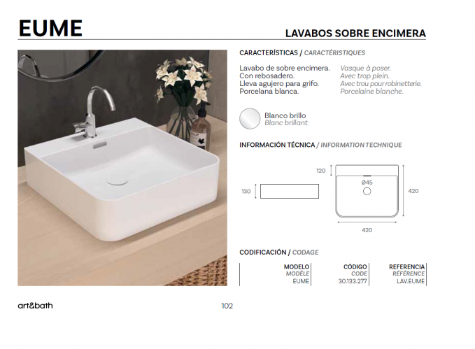 Lavabo de cerámica sobre encimera Eume – Porcelana – ArtandBath (En stock)


lavabo sobre encimera cerámica

lavabo porcelana baño moderno

lavabo Eume ArtandBath

lavabo suspendido moderno

lavabo compacto para baño

lavabo blanco brillo

lavabo diseño elegante

lavabo baño contemporáneo

lavabo con seno centrado

lavabo porcelana de alta calidad