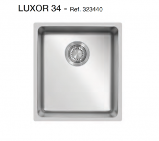 FREGADERO LUXOR 34 CM SOLFLESS ACERO INOXIDABLE 1 CUBETA - EN STOCK