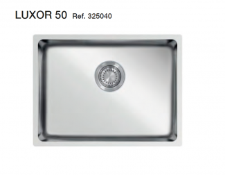FREGADERO DE COCINA LUXOR 50CM - ACERO INOXIDABLE SOLFLESS EN STOCK