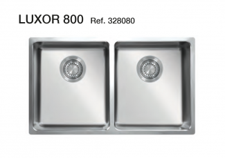 FREGADERO SERIE LUXOR 80CM SOLFLESS EN ACERO INOXIDABLE - EN STOCK