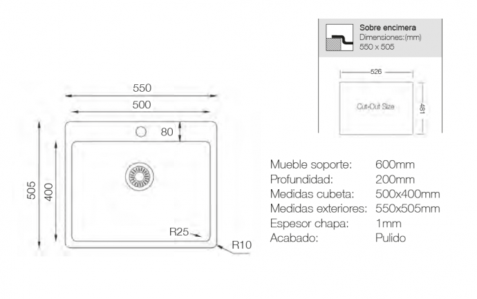 comprar fregadero cocina acero inoxidable 55 cm
fregadero cocina precio oferta
fregadero Solfless en stock envío rápido
fregadero cocina barato calidad inox
fregadero cocina entrega 3 a 5 días