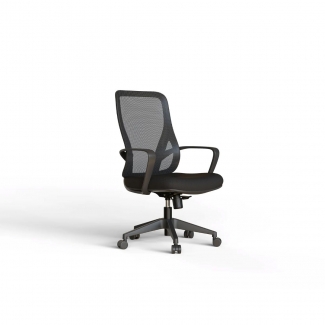 Silla de Estudio Negra &ndash; Dise&ntilde;o Ergon&oacute;mico Moderno Hispanohogar