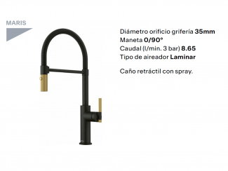 FRANKE Grifo de cocina Maris Stripes Semi-Pro