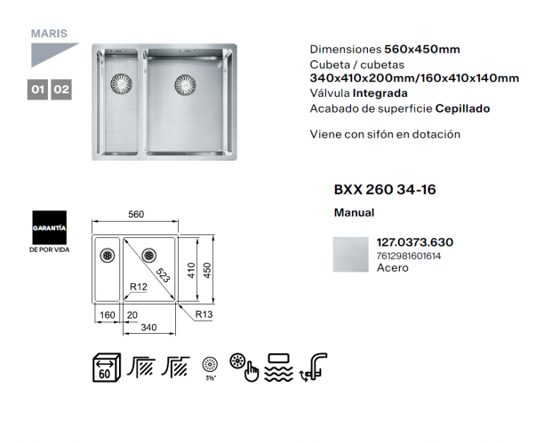 fregadero 560x450 mm
fregadero con válvula integrada
fregadero con sifón incluido
fregadero doble cubeta acero inoxidable
fregadero una cubeta y media
fregadero slim Franke
fregadero instalación a ras
fregadero encastre cocina moderna
fregadero inoxidable acabado cepillado
fregadero Franke referencia 127.0373.630

comprar fregadero Franke BOX BXX 260-34-16 online
fregadero Franke acero inoxidable con 1,5 cubetas
mejor fregadero Franke para cocina moderna
fregadero premium 1,5 cubetas para mueble de 60 cm
fregadero inoxidable a ras de encimera Franke
fregadero Franke con sifón incluido en stock
