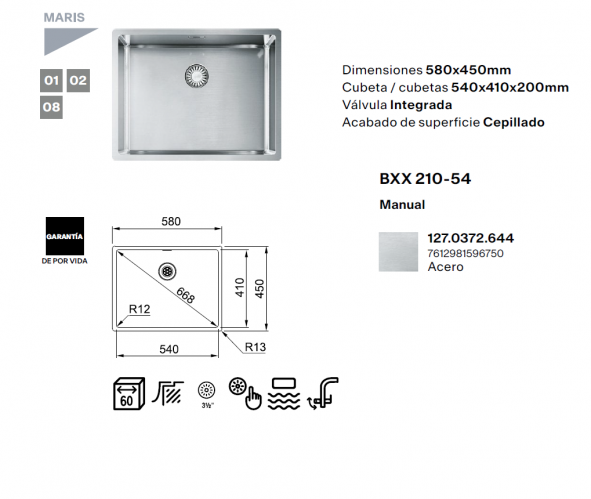 comprar fregadero Franke BOX BXX 210-54 online
fregadero Franke acero inoxidable con cubeta amplia
fregadero premium de una cubeta para cocina moderna
fregadero Franke 580x450 mm de acero inoxidable
fregadero inoxidable a ras de encimera con válvula integrada
fregadero Franke encastrable de alta gama
fregadero de una cubeta grande para mueble de cocina
fregadero Franke BXX 210-54 en stock
mejor fregadero Franke de acero inoxidable