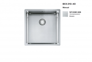 FREGADERO FRANKE UNA CUBETA BOX BXX-210-40