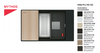 FREGADERO FRANKE KUBUS KNG-PRO-110-62 BAJO ENCIMERA DE UNA CUBETA CON ACCESORIOS