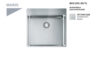 FREGADERO FANKE UNA CUBETA BOX BXX-210-50 TL