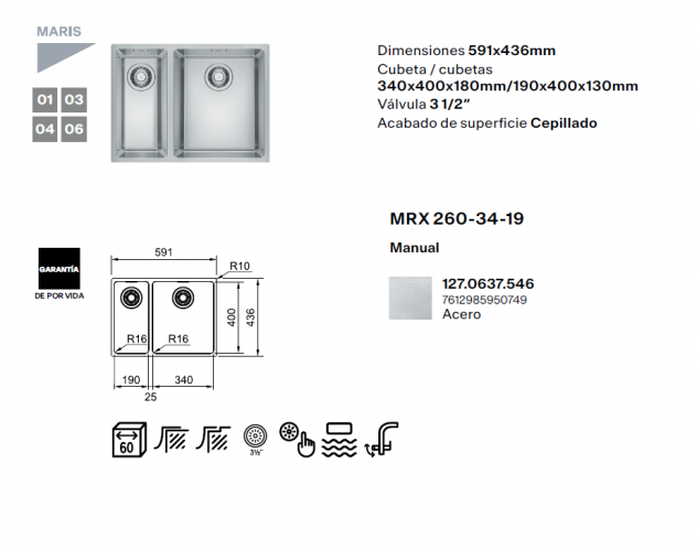 fregadero Franke Maris MRX 260-34-19



fregadero Franke 1,5 cubetas
fregadero Franke Maris
Franke MRX 260-34-19
fregadero acero inoxidable 1,5 cubetas
fregadero Franke 60 cm
fregadero bajo encimera Franke
fregadero Franke encastre Slim
fregadero acero inoxidable cepillado