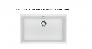 Fregadero bajo encimera Franke Maris MRG-110-72, una cubeta, blanco polar