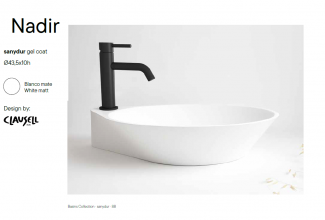 SANYCCES LAVABO DE PORCELANA SOBRE NADIR - NODEDAD