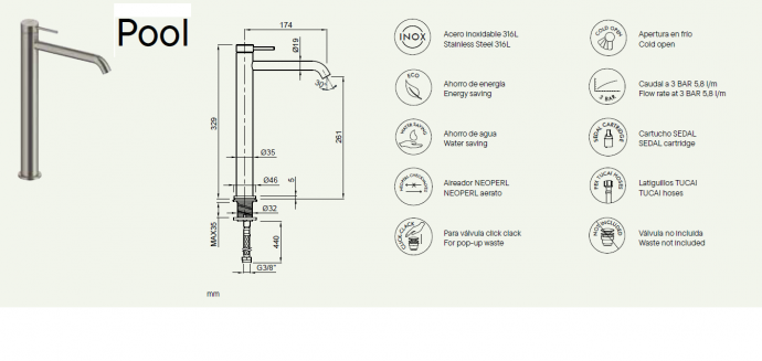 grifo alto de lavabo SANYCCES Pool


grifo monomando alto de lavabo
grifo de lavabo SANYCCES
grifo lavabo acero inoxidable 316L
grifo alto de baño moderno
grifo monomando de acero inoxidable
grifo lavabo ahorro de agua
grifo lavabo ahorro energético
grifo con cartucho SEDAL
grifo con aireador NEOPERL
grifo lavabo diseño moderno
grifo alto para lavabo sobre encimera
grifería de baño SANYCCES